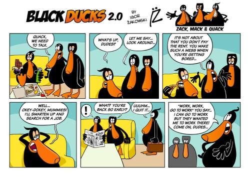 Black Ducks Cartoon Comic Strip 2 episode 1