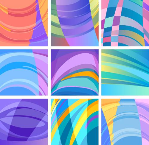 background modern abstract design set